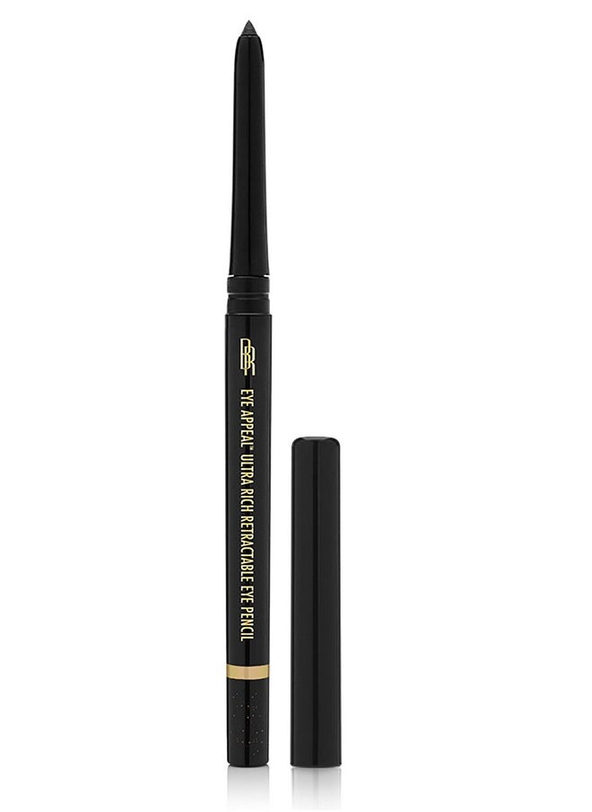 Eye Appeal Eyeliner Pencil Retractable, Sparkling Black, 0.008 Ounce
