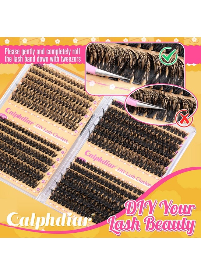 Lash Clusters 40D+60D+80D+100D Eyelash Clusters 474Pcs Individual Lashes D Curl Cluster Eyelash Extensions 8-16Mm Wispy Lashes Clusters Fluffy False Mink Eyelashes Diy Lash Extension At Home