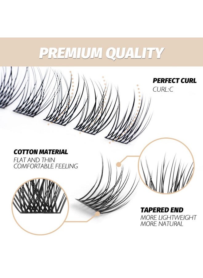 Diy Eyelash Extension Lash Clusters 120 Clusters False Eyelash 3D Effect Individual Natural Lashes Set At Home Eyelash Extension Kit Lashes Pack Volume Cross Mixed