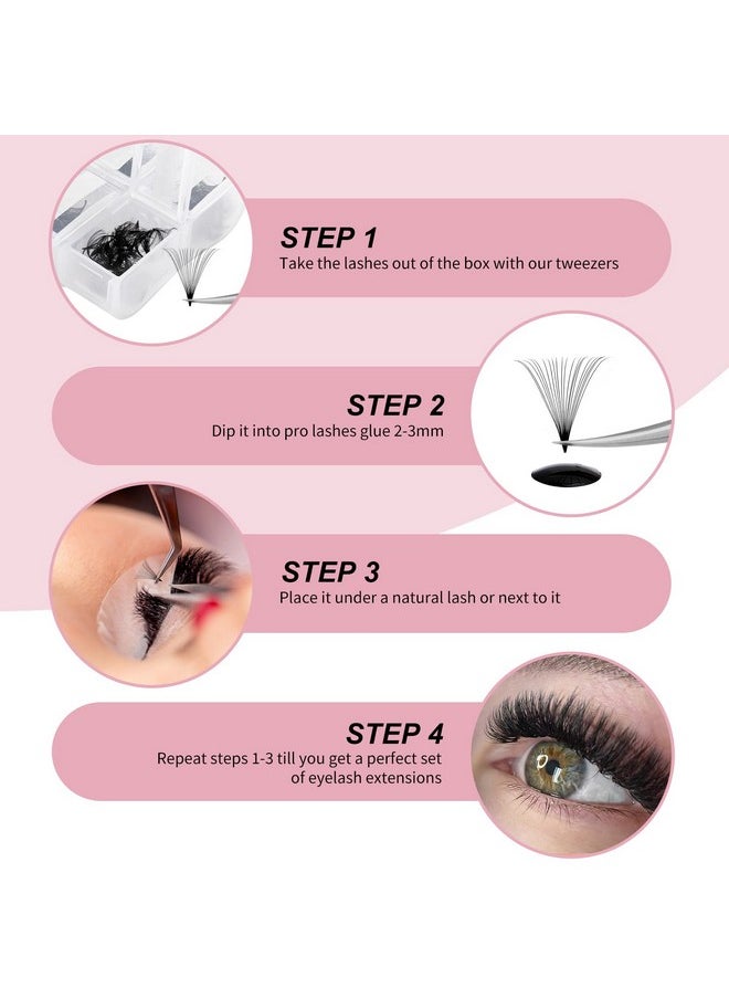 Tension Fadlash 20D Premade Fans Eyelash Extensions 600Pcs Pre Made Fans Lash Extensions Premade Lash Fans Volume Lash Extensions D Curl Eyelash Extension Premade Fans (20D-0.07D-14-20Mm)