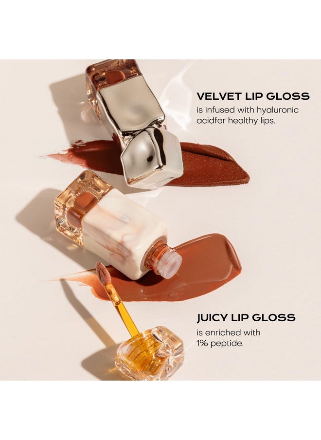 Makeup Velvet Lip Gloss Matte Lip Cream Liquid Lipstick Softening With Hyaluronic Acid Lip Tint, Non-Sticky Lightweight Lip Color V02 Pink Crush 0.1 Fl Oz