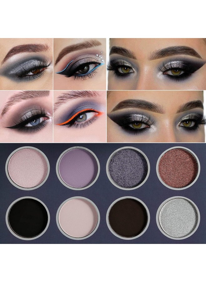 Natural Neutral Smokey Eyeshadow Makeup Palette, Pigmented And Blending Earth Pallet Eye Shadow 12 Colors, From Beige Apricot To Soot And Brown Black Tone, For Enigmatic Eye Makeup