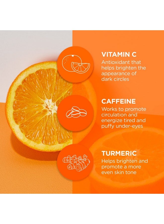 Luminous Eye Serum, Brightening Eye Cream For Dark Circles And Puffiness, Vitamin C, Caffeine & Goji Glycopeptides For A Lighter, Tighter, Brighter Appearance, 0.6 Ounce