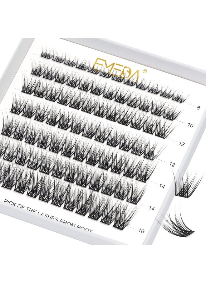 Clusters Wispy 84 Pcs Natural Cluster Lashes C Curl Diy Eyelash Extensions Mix Length Individual Eyelash Clusters Super Thin Band Emeda (Mix 8-16Mm C Curl Natural Ferry)