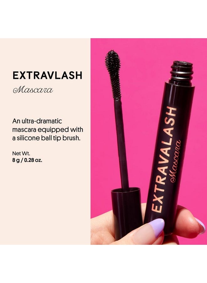 Extravalash Mascara, Voluminous Mascara And Lengthening Mascara - Black Mascara Eye Makeup