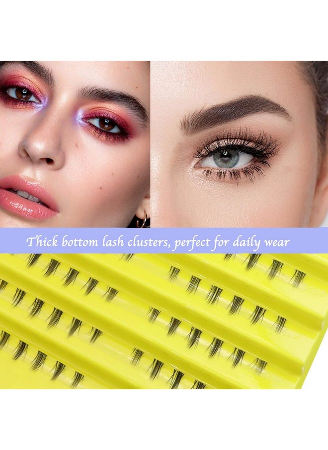 Bottom Lash Clusters Natural Lower Lash Extension Thick Under Eyelash Extension With Clear Band Spiky Bottom Lashes Diy Under False Eyelashes (Bottom Lashes Thick)