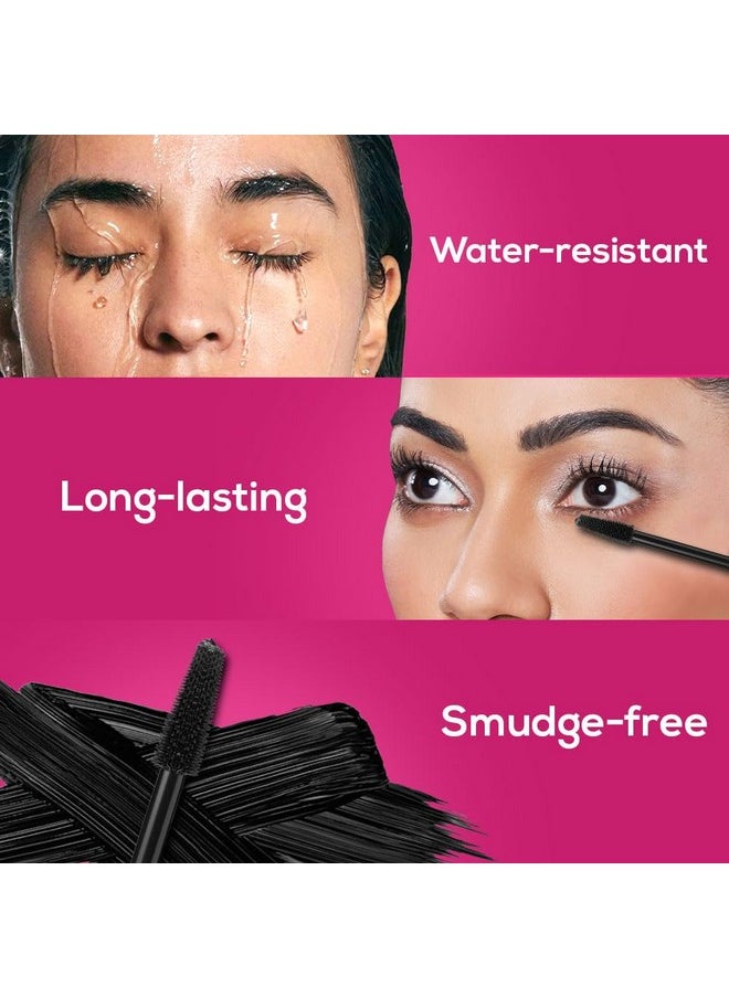 Power Lash Mascara, Darkest Black, Instantly Curls, Lengthens & Volumizes, Long-Lasting Clump-Free Formula, Water-Resistant, Highly Pigmented, Enriched With Castor Oil, 10Ml