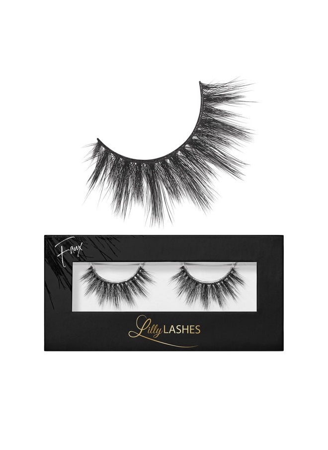 3D Miami In Faux Mink | False Eyelashes | Dramatic Look And Feel | Reusable | Non-Magnetic | 100% Handmade, Vegan | Silk Like Luxury Fibers