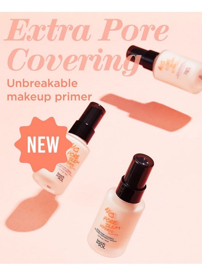 No Poreblem Hybrid Primer - Extra Pore Covering - 24/7 Matt Finish Sebum And Shine Control - With Vitamin C & E And Green Tea Extracts For Smooths Skin, 1.01 Fl.Oz.