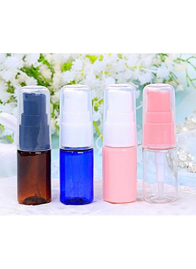10Ml Portable Empty Refillable Bottle Cream Shampoo Lotion Treatment Pump Bottle With Cap Travel Bottles Toiletries Liquid Container For Cosmetic Make-Up Pack Of 6 (Transparent)