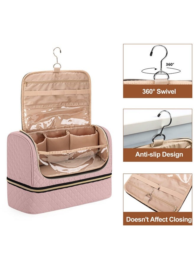 Airwrap Storage Bag Compatible For Shark Flexstyle Styling (Hd 430/440), Double Layers Portable Travel Case For Shark Flexstyle/Dyson Airwrap And Hair Styler Attachments, Dusty Rose (Bag Only)