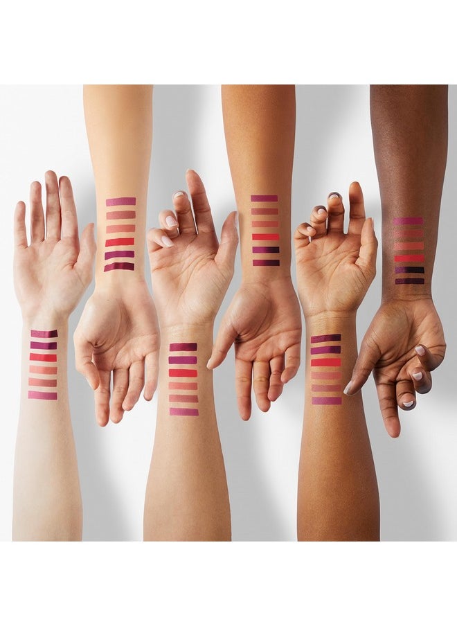 مجموعة مكياج أحمر الشفاه وقلم تحديد الشفاه من 6 قطع، أحمر أرجواني/أرجواني داكن/أحمر قرمزي/برتقالي فاتح/وردي/أحمر ياقوتي مع قلم تحديد الشفاه ومجموعة هدايا أحمر الشفاه للاستخدام اليومي/السفر/الحفلات/العمل