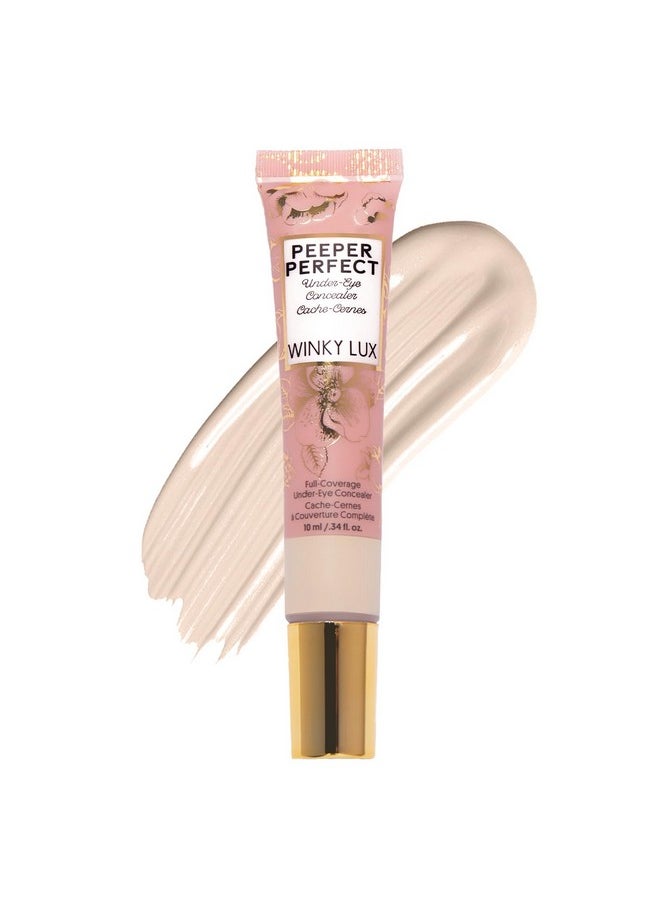 Peeper Perfect Under Eye Concealer, Makeup & Eye Brightener, Full Coverage Concealer For Dark Circles, Color Corrector & Eye Primer, With Collagen, Hyaluronic Acid & Vitamin E (Fair)