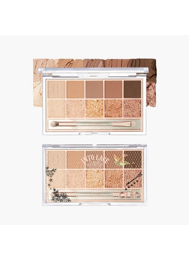 Pro Eye Shadow Palette, Matte, Shimmer, Glitter, Pearls, Highly Pigments, Long-Wearing (008 Into Lace) I Valentines Gifts