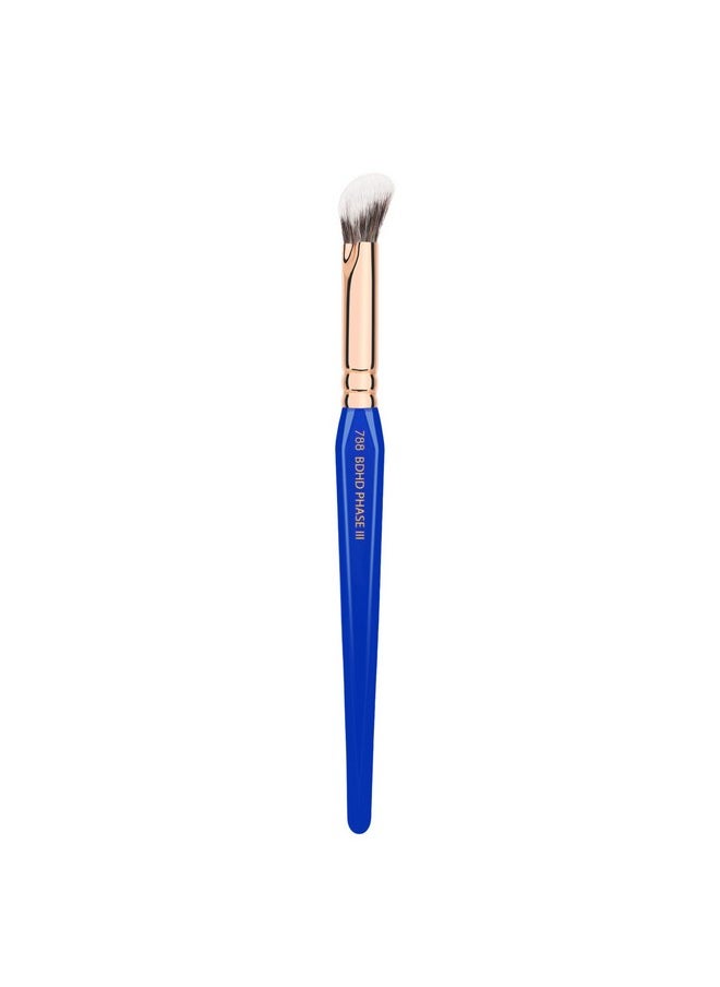 Professional Makeup Brush - Golden Triangle Series 788 Bdhd Phase Iii - With All Vegan And Soft Synthetic Fibers, For Blend & Soften (Blue, 1Pc)