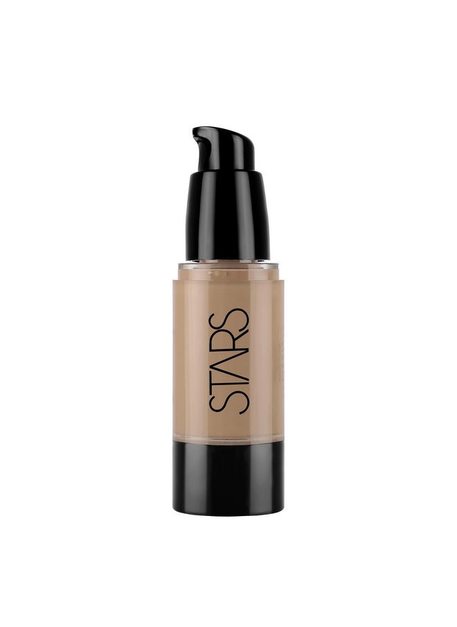 Micro Foundation Liquid Professional Light Weight Natural Dewy Finish Skin Hydrating Long Lasting Full Coverage Face Make Up For All Skin Types (Moroccan 30Ml)