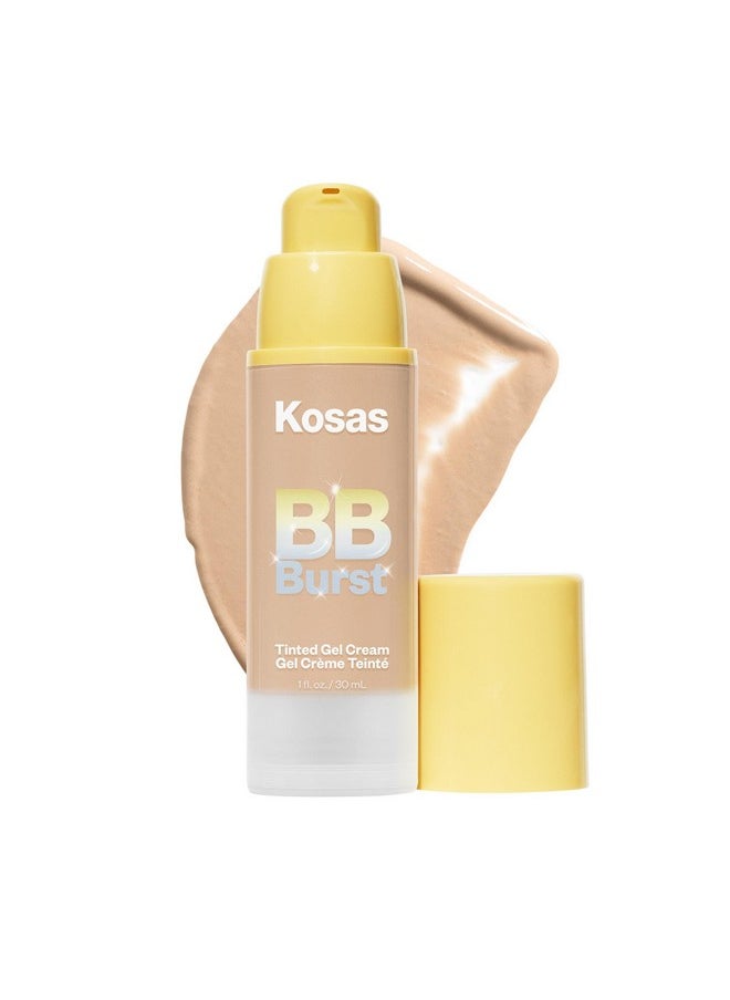 Bb Burst Tinted Face Gel Cream - Supports Healthy Collagen, Smoothes Skin, Hydrates & Moisturizes - Lightweight Buildable Coverage - Medium Neutral 23, (1 Oz/30 Ml)