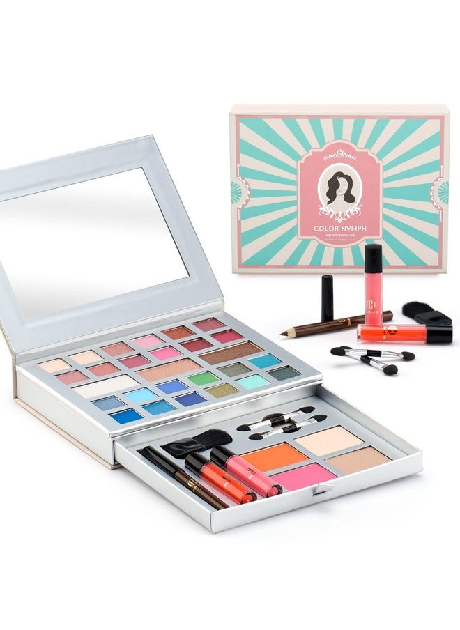 All-In-One Makeup Kit - Perfect For Women, Teens, And Beginners! Unlock Endless Possibilities With 24 Gorgeous Shades Of Matte And Shimmer Eyeshadow, Highly Pigmented Lip Glosses, Eyeliner