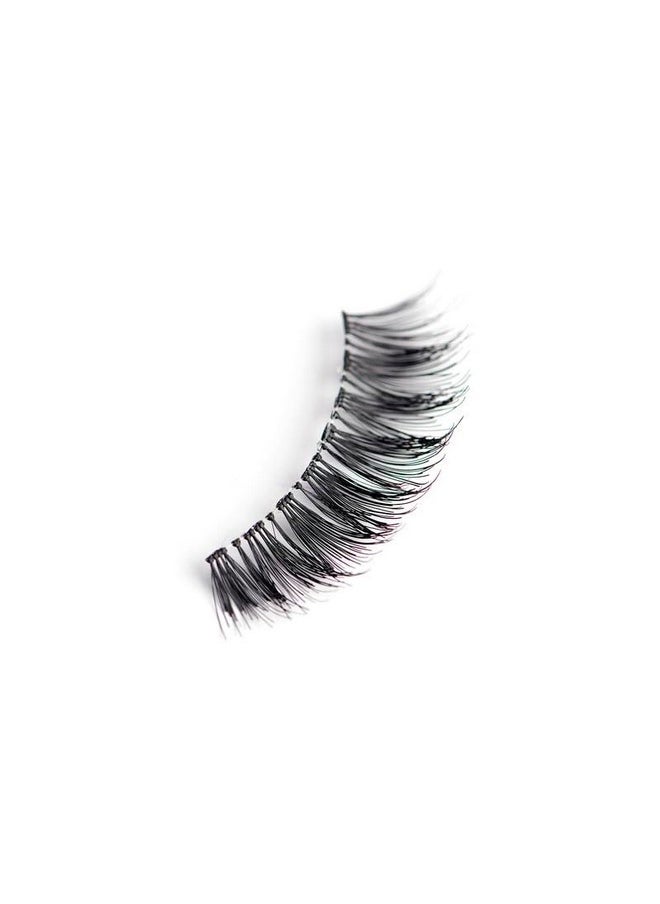 Pro 5 Eyelashes For Women - Handmade Eye Lashes | Lightweight False Lashes With Premium Virgin Hair | Invisible Band | For Glam Look & Enhance Beauty (Black) - 1 Pair