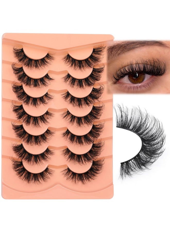 Es Wispy False Eyelashes Fluffy D Curl Faux Mink Lashes 14Mm Natural Look False Lashes Short Strips Lashes By Focipeysa