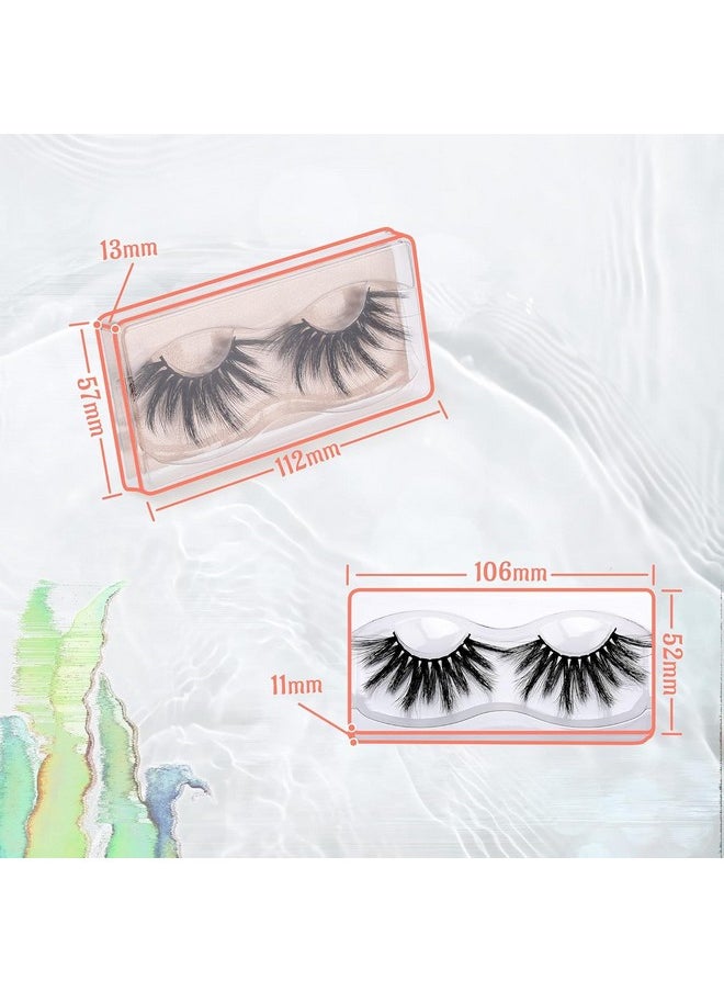 Wholesale 25Mm Faux Mink Lashes, 50 Pairs 10 Styles, Bulk Long Dramatic 6D Fake Eyelashes Strip Volume Lashes, Synthetic False Eyelashes