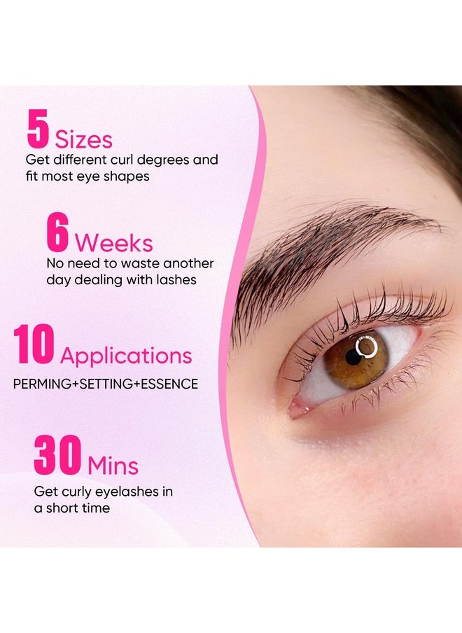 Lash Lift Kit, Lash Perm Kit, Fast Eyelash Lifting 5 Minutes Diy At Home With Strong Glue Disposable Sachet Lash Lifting Kit Last 6 Weeks (30Pcs）