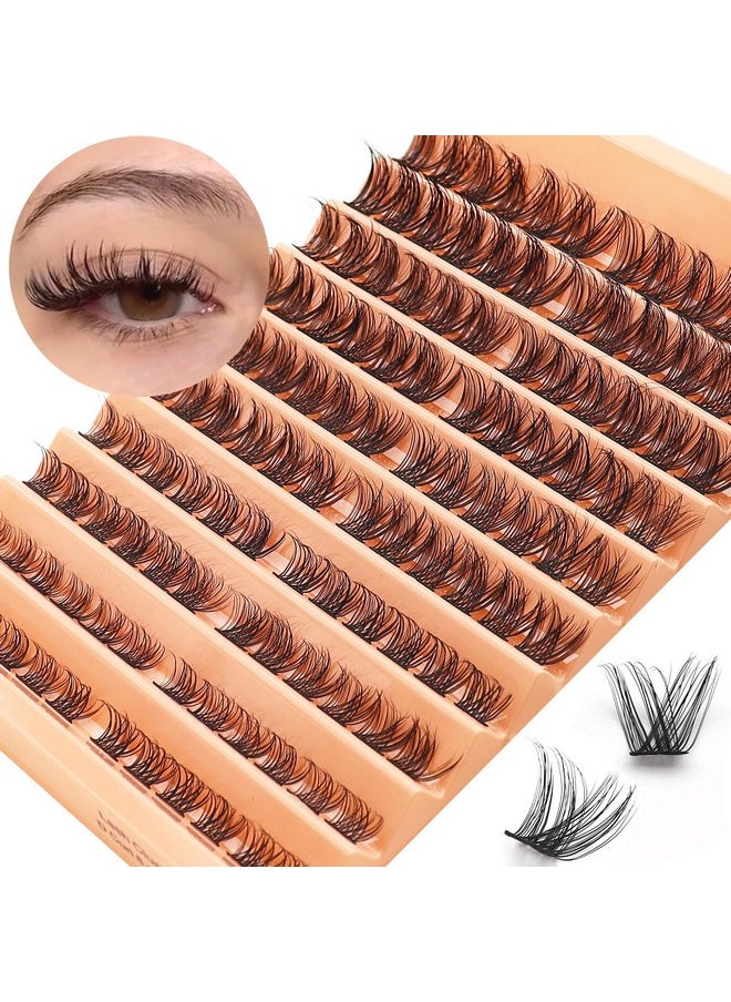 Lash Clusters 120Pcs D Curl Clusters Lashes Volume Individual Lashes Wispy Diy Lash Extensions Fake Eyelashes Mix Length 8/10/12/14/16Mm At Home Lash Extension Clusters (10R,B10-D,8-16Mm)