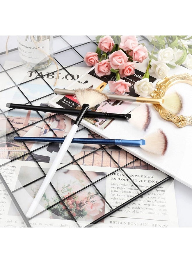 4 Pcs Facial Brushes Fan Mask Brush,Soft Makeup Brush