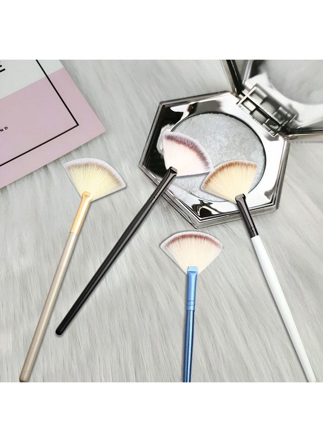 4 Pcs Facial Brushes Fan Mask Brush,Soft Makeup Brush