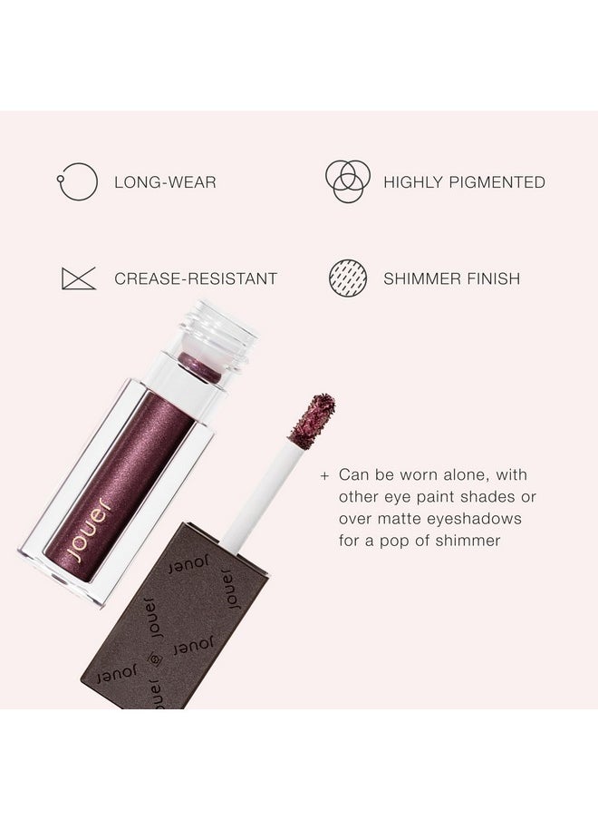 Paris Lights Eye Paints - Metallic Liquid Eyeshadow - Long Lasting & Crease-Proof Shimmer Cream Eyeshadow - Smooth Chrome Finish, Desir