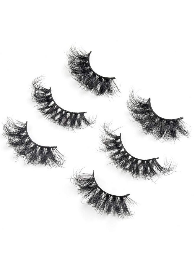 25Mm 3D Mink Lashes Full Volume Mink Eyelashes Fluffy Volume Dramatic 25Mm Mink Lashes Extension Cruelty-Free Siberian Mink Strip Eyelashes (06 61 82 Mix)…………