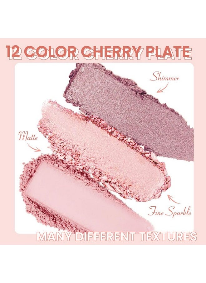12-Color Pink Purple Eyeshadow Palette For Versatile Day-To-Night Looks - Blendable, Long-Lasting, And Highly Pigmented. Elevate Your Eye Makeup- Unleash Your Unique Style (07#)