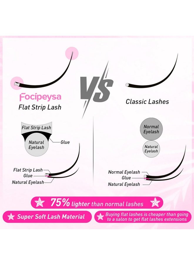 Es Natural Look False Eyelashes Fluffy Flat Eyelashes 3D Mink Lashes Wispy Strips Lashes 7 Pairs Multipack By Focipeysa