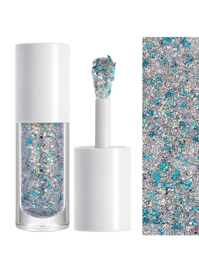 Glitter Gel For Face Hair Body Glitter Stick Mermaid Sequins For Kids Festival Glitter Carnival Masquerade Glitter Makeup Sliver