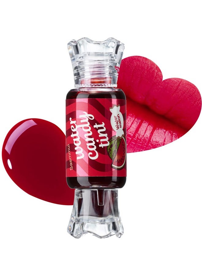 Saemmul Water Candy Tint #5 Watermelon - High Pigment Long Lasting Lip Stain Juicy Fruity Vivid Colors - Transfer Proof, Weightless & Smudge Proof, 0.3 Fl.Oz.