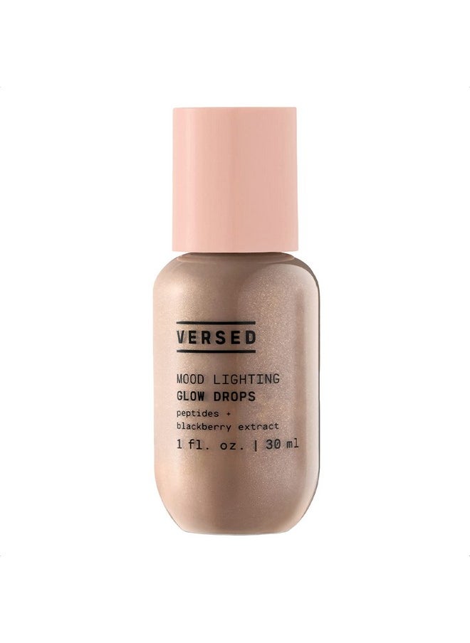 Mood Lighting Luminizing Glow Drops, Sheer Bronzed - Liquid Highlight & Bronzing Drops With Illuminating Light-Reflecting Pigments - Antioxidants & Hydrating Hyaluronic Acid - Vegan (1 Fl Oz)