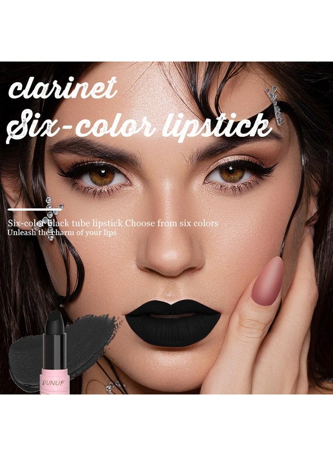 Halloween Black White Red Matte Lipstick Set, Black White Lip Face Body Paint Stick, Waterproof Lip Balm For Women, Blendable Face Paint For Goth Makeup Clown Makeup Vampire Skeleton Makeup