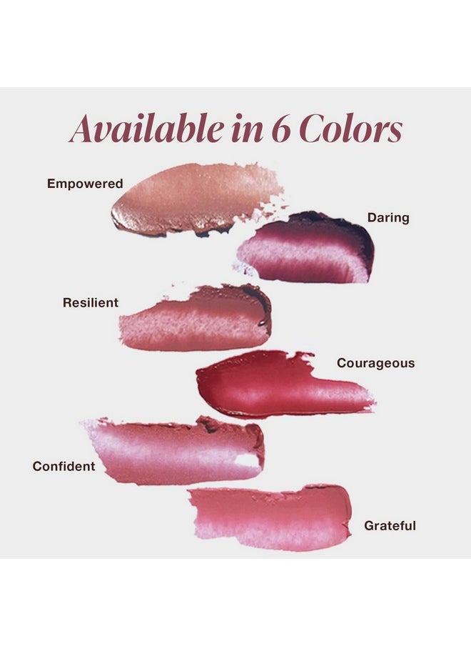 New Sheer Moisture Lip Tint, Buildable Lip Color, Hydrating Lip Balm With Jojoba Oil, Shea Butter & More, Hydrates & Nourishes, Fd&C Dye-Free & Hypoallergenic, Resilient, Earthy Berry