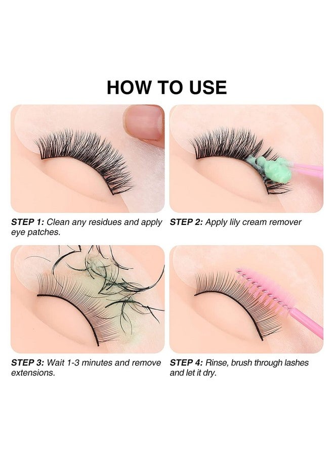 Eyelash Extension Remover Cream, Light Aloe Flavor Cream,Eyelash Adhesive Remover, Professional Eyelash Extensions Remover For Salon,5G