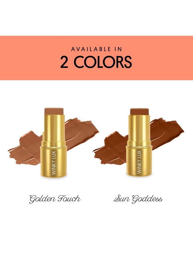 Bronze Age Bronzer Stick - Golden Touch, Cream Bronzer And Contour Stick, Hydrating Makeup Stick For Flawless, Smooth Skin, Vitamin E And Meadowfoam Seed Oil Face Makeup, Easy To Use Bronzer