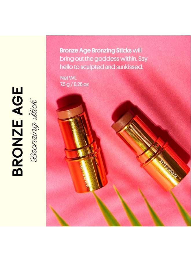 Bronze Age Bronzer Stick - Golden Touch, Cream Bronzer And Contour Stick, Hydrating Makeup Stick For Flawless, Smooth Skin, Vitamin E And Meadowfoam Seed Oil Face Makeup, Easy To Use Bronzer