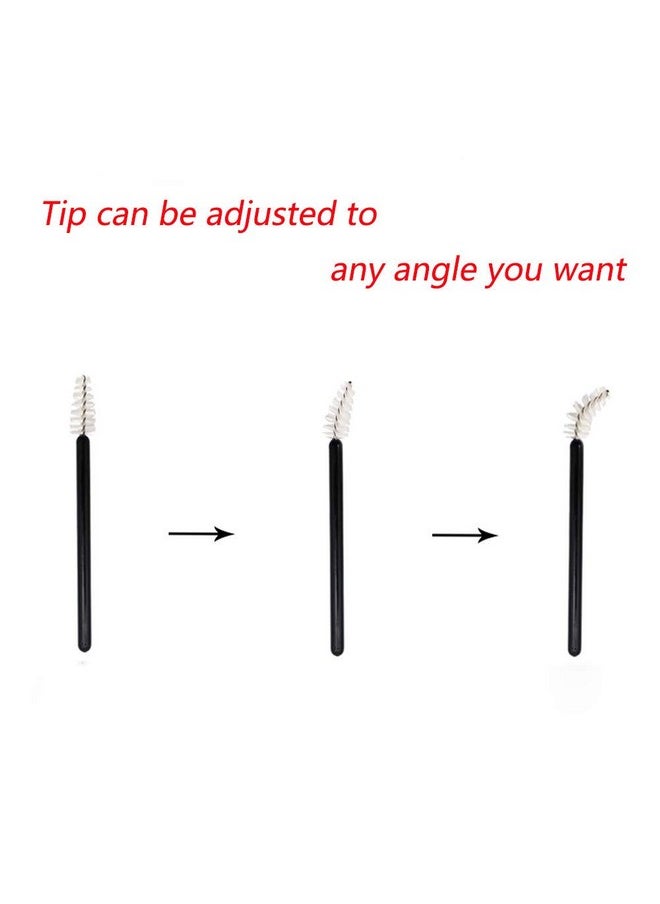 200 Pack Mascara Wands Mini Disposable Eyelash Brushes For Extensions Eye Lash Wand Brow Brush Makeup Tool Bulk, 4 Colors