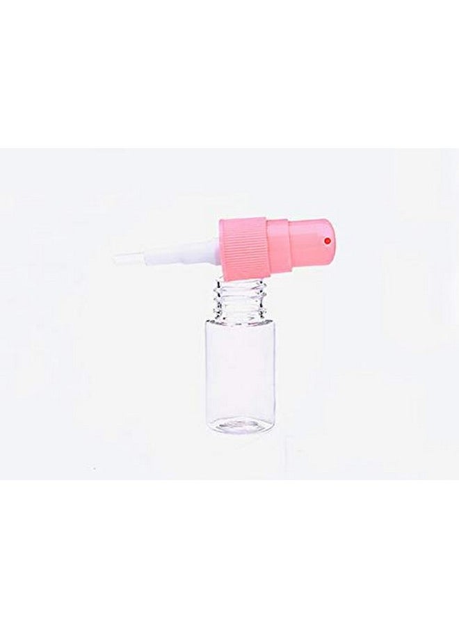 12Pcs 10Ml 0.34Oz Portable Empty Refillable Clear Plastic Lotion Pump Bottle With Pink Press Pump Head Cosmetic Make-Up Face Cream Lotion Emulsion Sample Packing Container Vial Jars