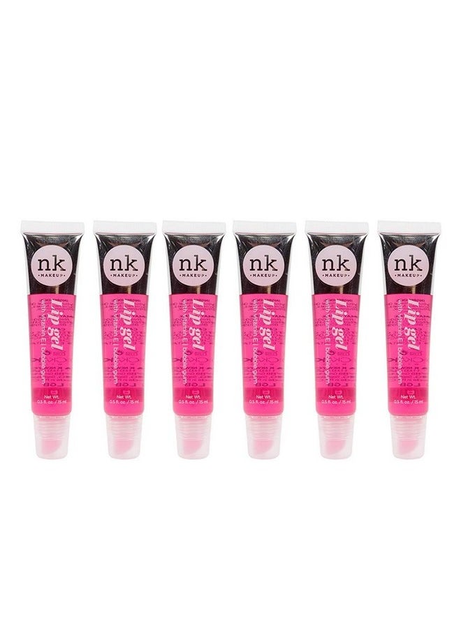 Lip Gel Color With Vitamin E (6Pack) (Bubble Gum)