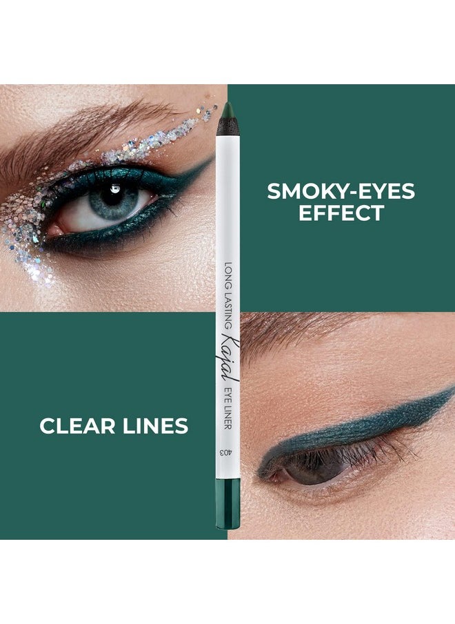 Long Lasting Gel Eyeliner Kajal - Smudgeproof & Waterproof - High Pigment Formula For Vibrant Eye Look - With Intense Color Payoff & Easy Application, 403-1.4G/0.05Oz