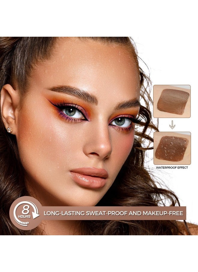 Contour Stick With Cushion Applicator,Liquid Contour Wand,Cream Contour Smooth,Bronzer Stick Lightweight Liquid Bronzer For Face (02#Fair/Medium)