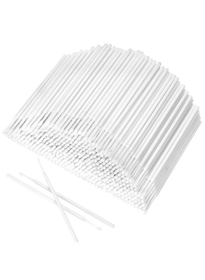 600 Pcs Disposable Micro Applicators Brush Eyelash Extension Individual Applicators Mascara Brush For Make Up And Clean And Compatible And Personal Care (White)