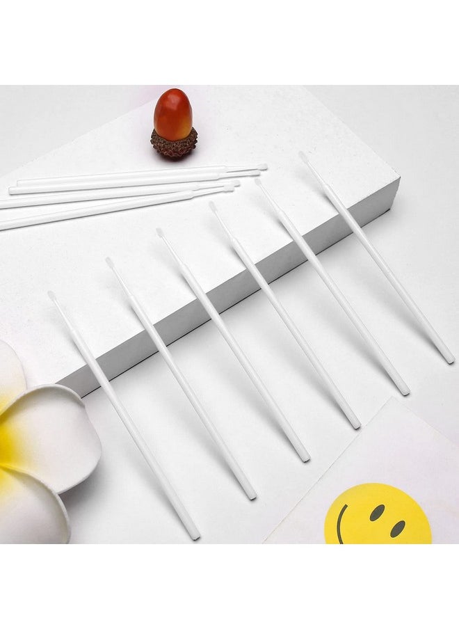 600 Pcs Disposable Micro Applicators Brush Eyelash Extension Individual Applicators Mascara Brush For Make Up And Clean And Compatible And Personal Care (White)