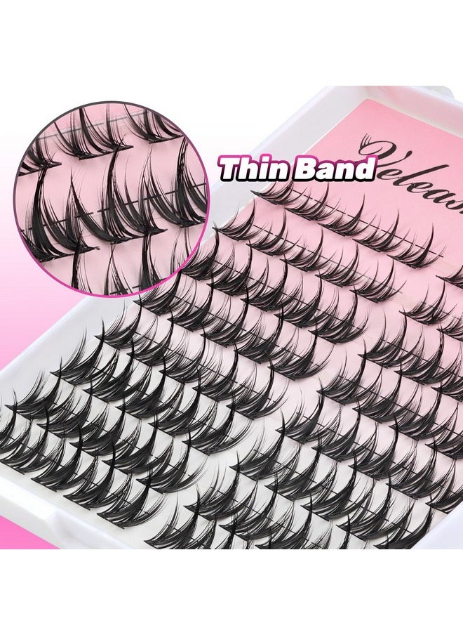 Manga Lash Clusters 80Pcs Anime Eyelash Clusters C Curl Spiky Cluster Lashes Natural Lashes Cluster Eyelash Extensions Diy At Home Pestañas Postizas(Begonia C-10-14Mix)