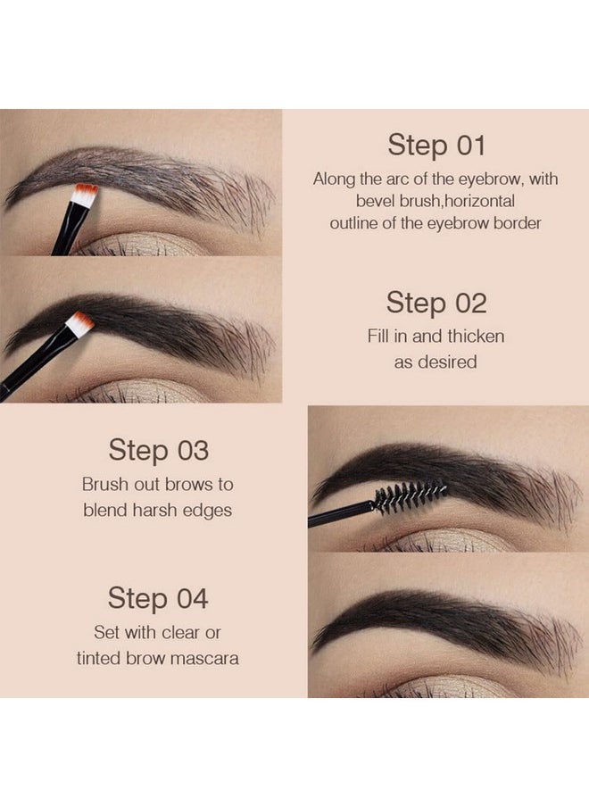 Tinted Thickening Eyebrow Mascara With Two Eyebrow Brushes,Brow Fast Sculpt,Waterproof,Transfer-Proof,Eyebrow Tinting Kit- Cruelty Free - Light Medium Brown (2 Pack) (02 Reddish Brown)